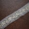 1 Yard 2 Inch Width Silver Beaded Sequined Sheer Organza Lace Trim